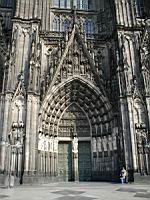 Cologne, Cathedrale, Entree